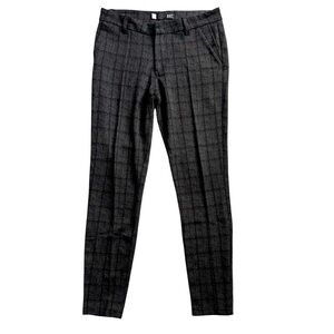 Kut From The Kloth Mia Ankle Skinny Pants Womens 10 Gray Plaid Work Career